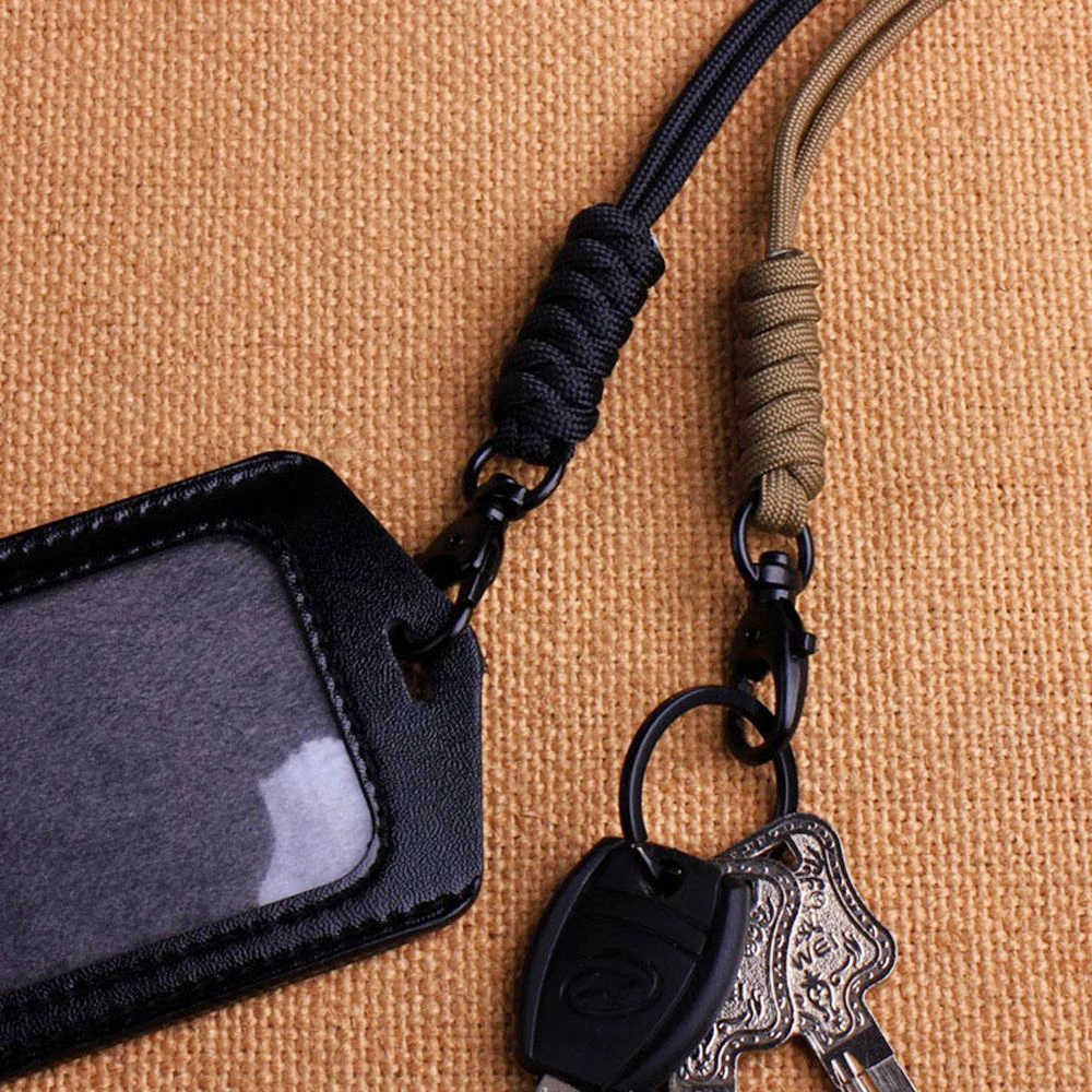 Rotatable Buckle Key Ring High Strength Cord Lanyard Mobile Phone Keychain Lanyard Neck Strap Paracord
