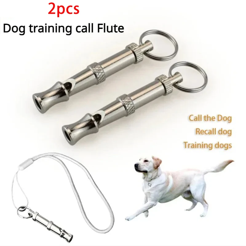 Ultrasonic Dog Training Whistle Stop Barking Device Silent Training Flute Puppy Behavior Control Keychain Pet Supplies