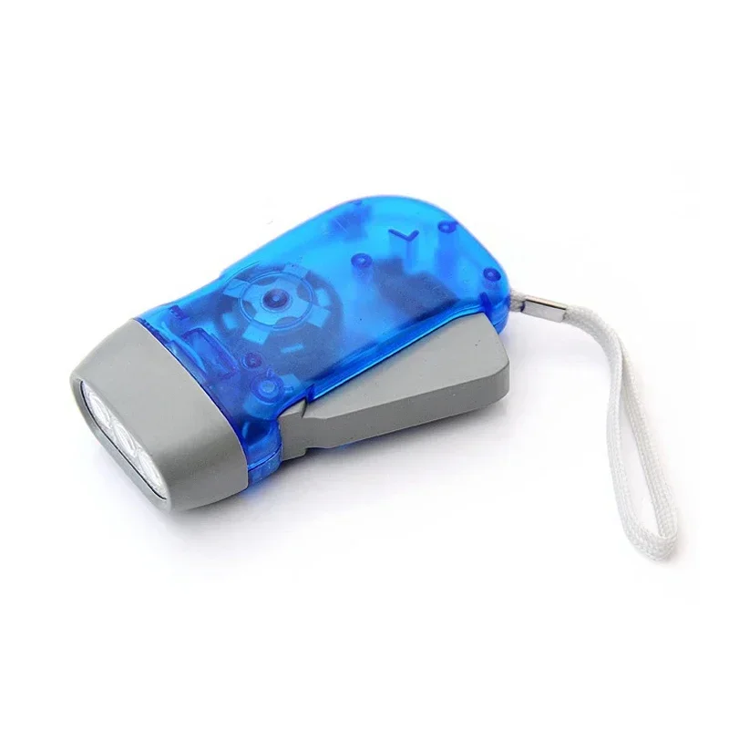 48 Pcs Hand Crank Flashlights - No Batteries, 3 LED, Squeeze Power, With Wrist Strap (Yellow, Green, Blue, Red) - View #14