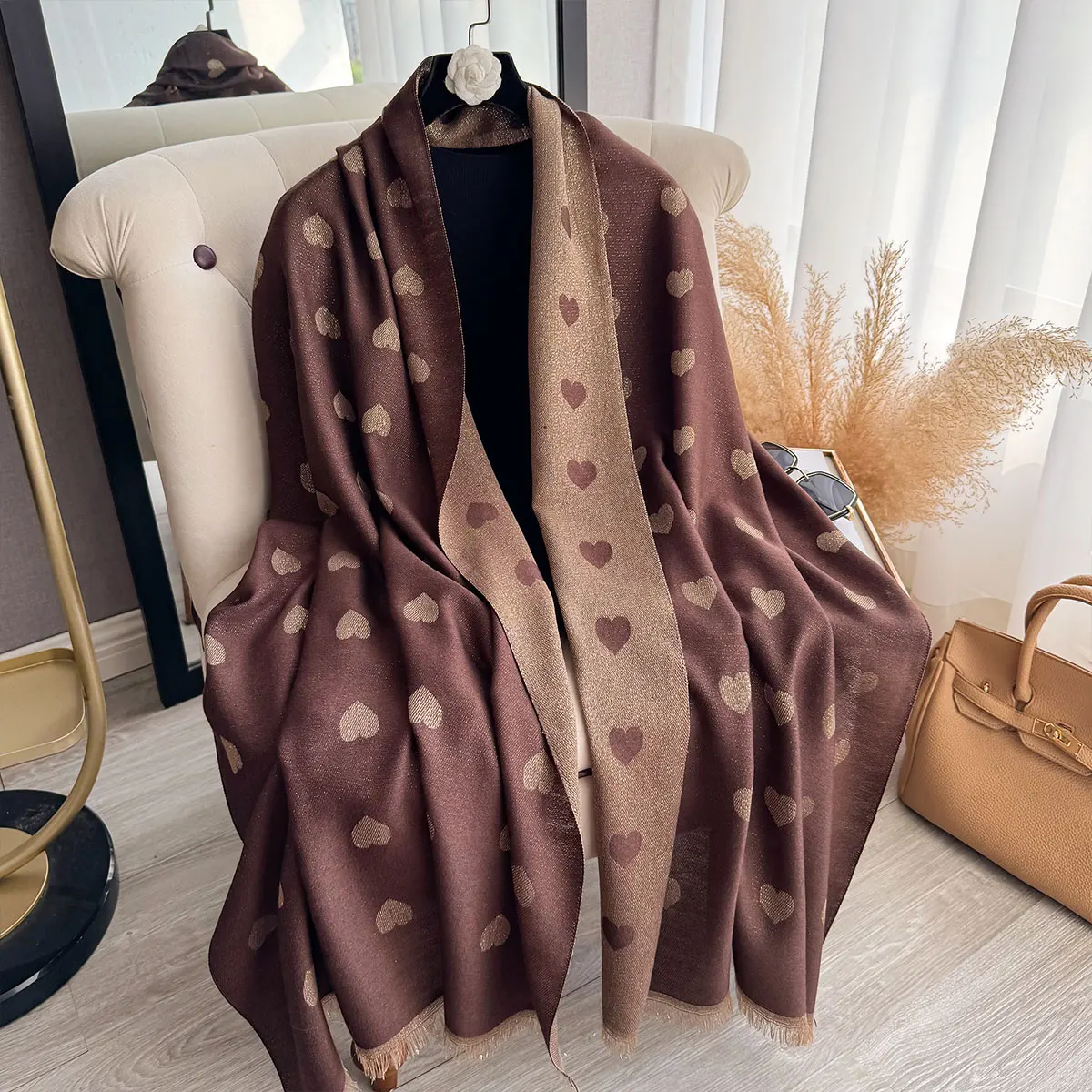 New Fashion Ladies Muslim Hijab Golden Thread long Scarf Spring and Autumn Warm Scarf Pashmina Shawl Foulard Wrap Headscarf 2025
