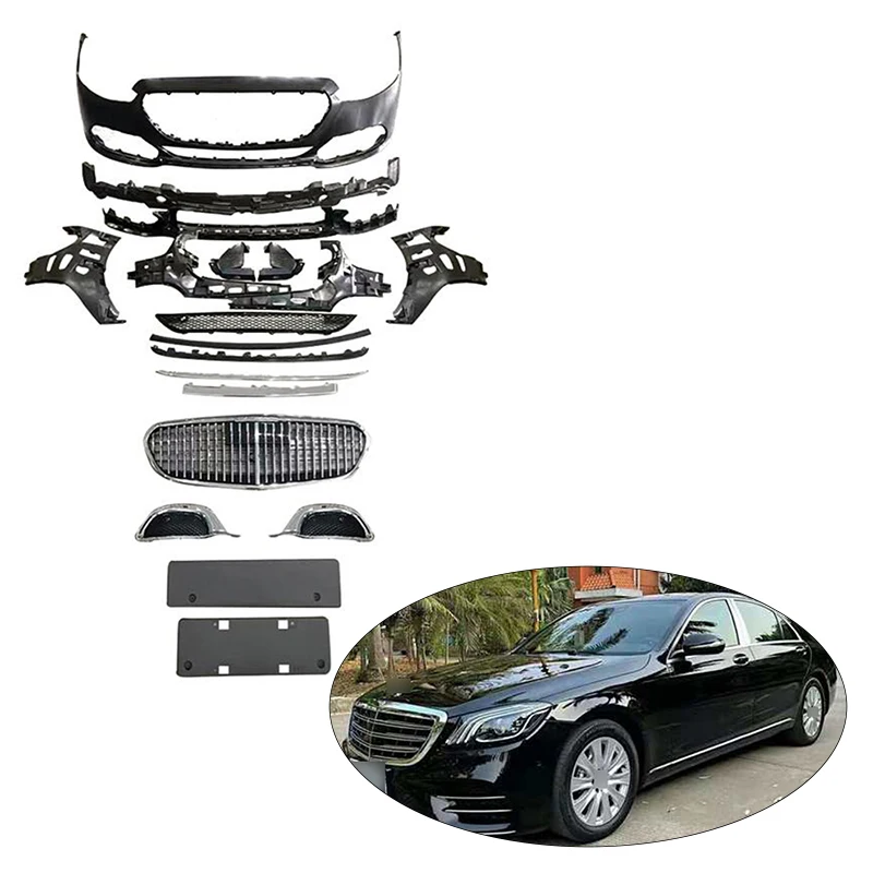 

Комплект для модификации всего корпуса S class W223, обновление до переднего бампера, заднего бампера для Benz S CLASS W223 2020
