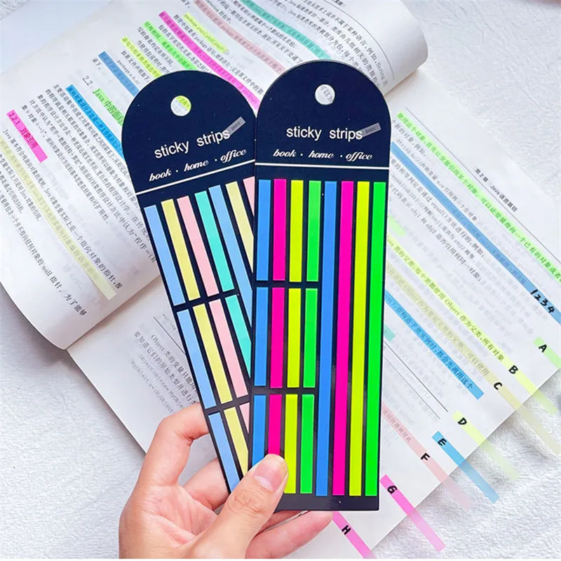 

320 Sheets Color Sticky Notes Memo Pad Notes Index Transparent Post Stickers Bookmarks Notepad School Office Stationery Supplies