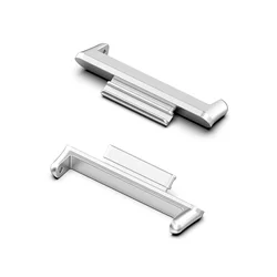 Premium Metal Watch Strap Connectors - Replacement Bracelet Accessory for Huawei Fit 2 (Silver)
