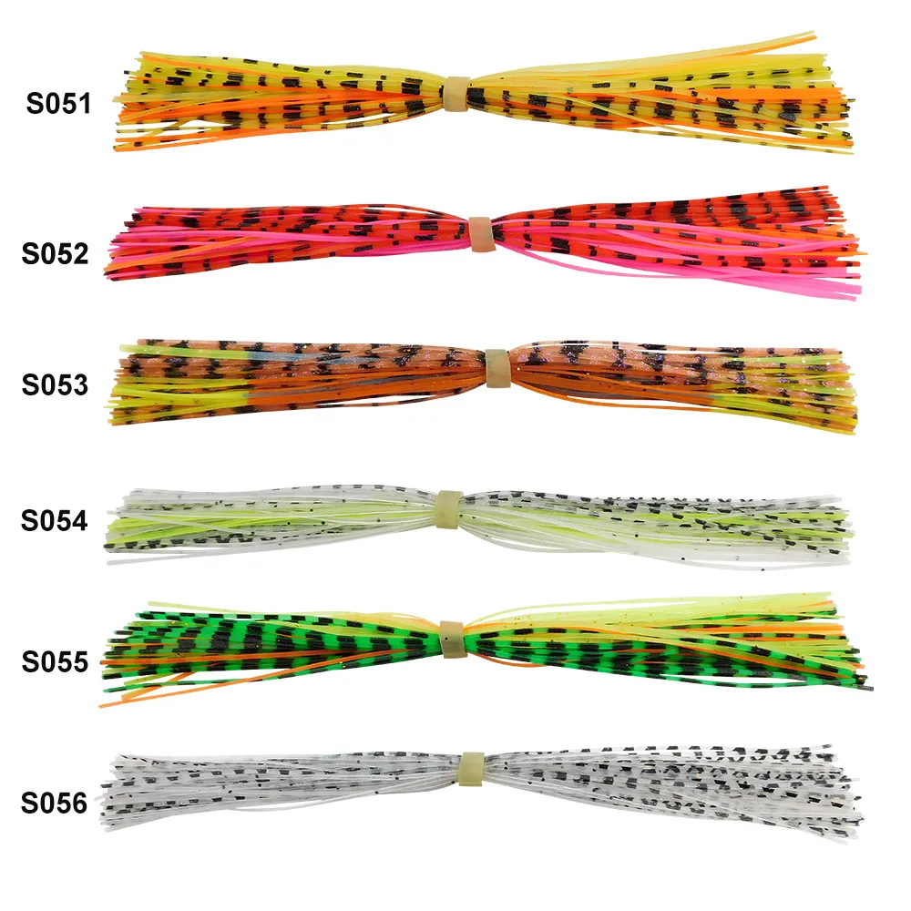 Фото ESFISHING Новые Силиконовые юбки 5 шт. DIY для рыбалки приманка больше цветов юбка №4