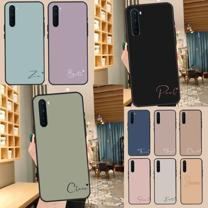 Custom Pastel Initials Personalized Phone Case Cover