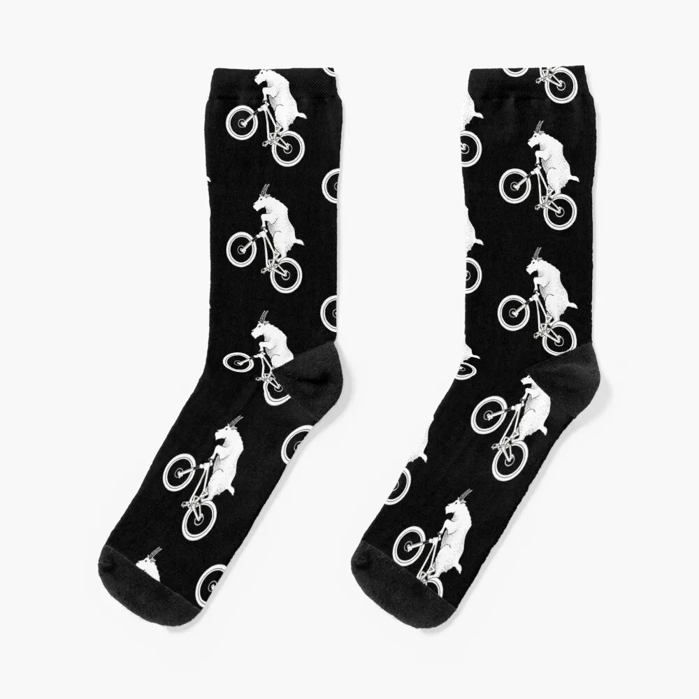 

Mountain Bike Goat Socks cool Non-slip Women's Socks Men's
