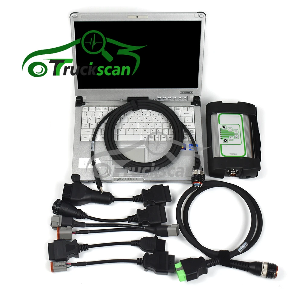 

CF52 laptop for VOLVO VOCOM 88890300 for VOLVO/MACK Euro6 FM4 FH4 truck diagnostic scanner Tool pk Vocom ii 88894000