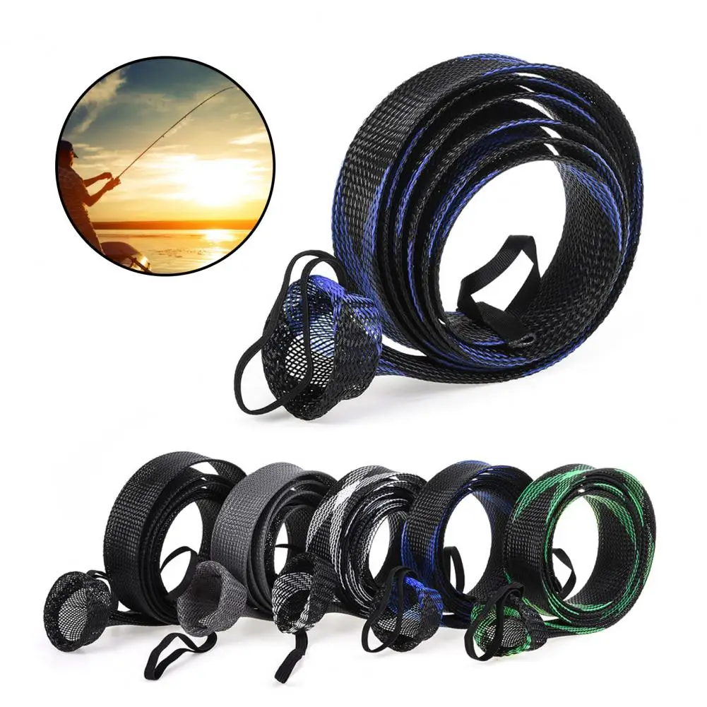 

Rod Covers Tear Resistant Thicker Fishing Accessory Braided Mesh Fishing Rod Protector Fishing Rod Sock Waterproof