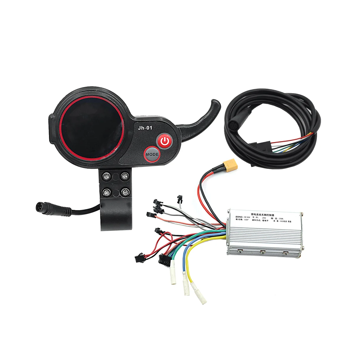 

JH-01 Meter Dashboard LCD Display 6PIN+36V 19A Brushless Controller Without Hall for Electric Scooter E Bike Accessories