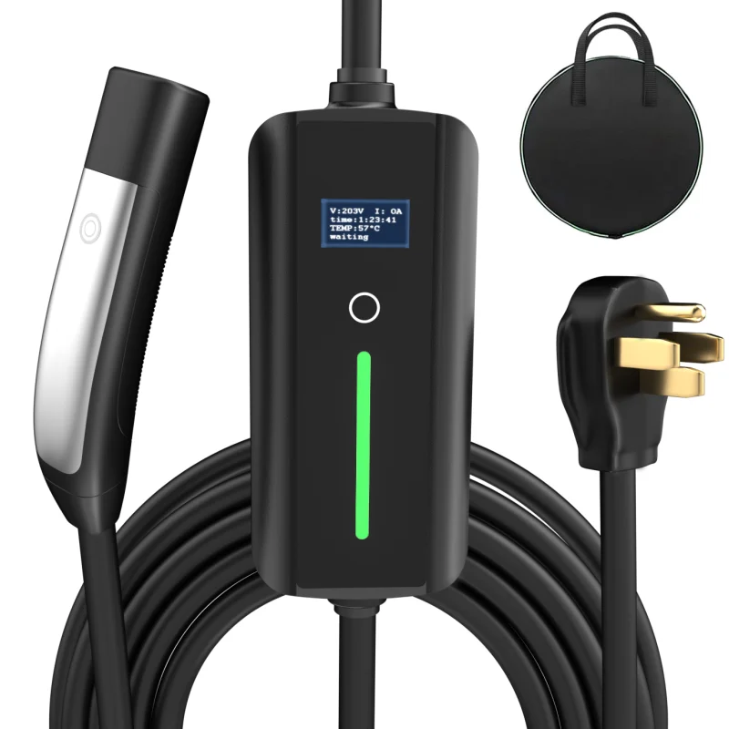 

32A Model E ev charger for /NACS with connector 3pins CEE 7kw 2 car mobile