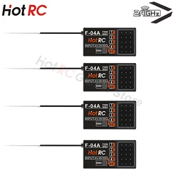 1/2/4PCS HOTRC 4CH 4 Channel F-04A Receiver Radio Control FHSS System Transmitter 300m Distance 2S 4V-9V For RC Car Boat Tank
