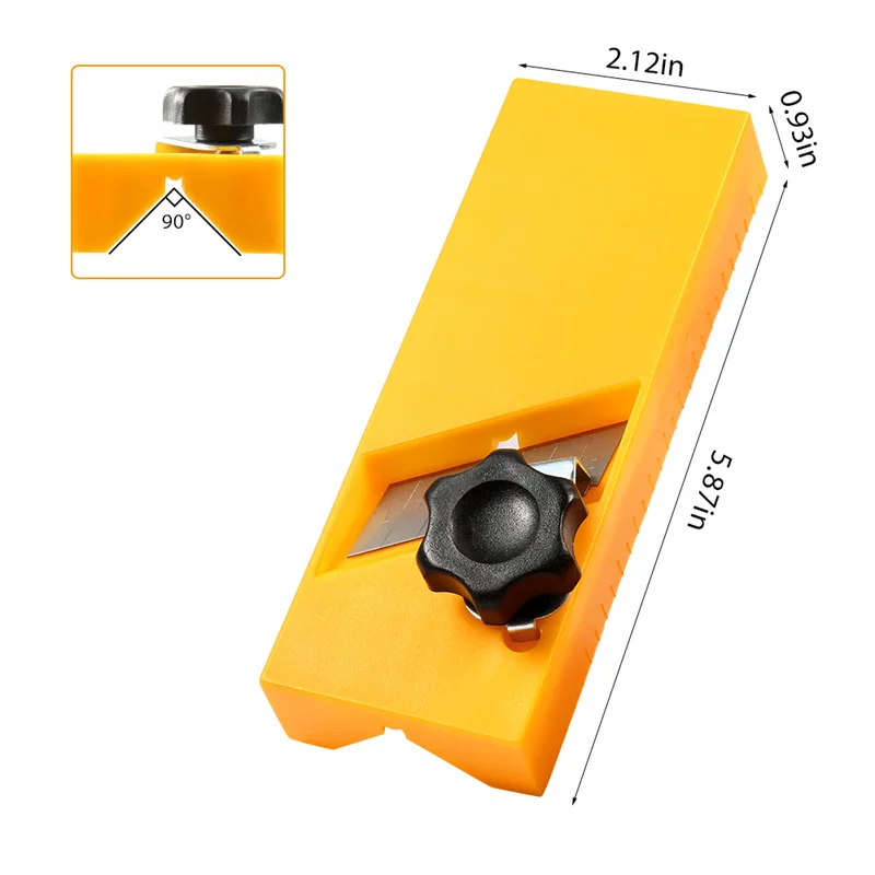 45&deg; Chamfer Trimming Cutter Woodworking Board Planer Tool Manual Wood Knife Carpenter Bottom Deburring Edge Planing Blade