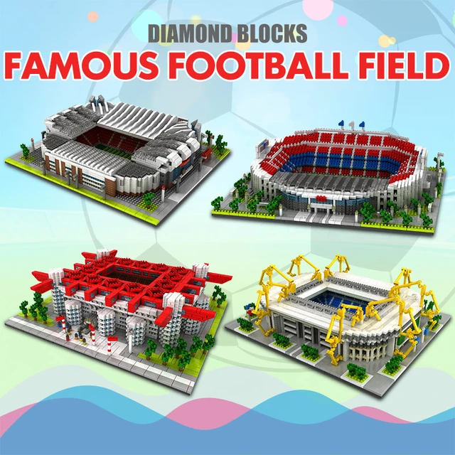 Modèle de stade de football de Puzzle 3D, ensemble de blocs de