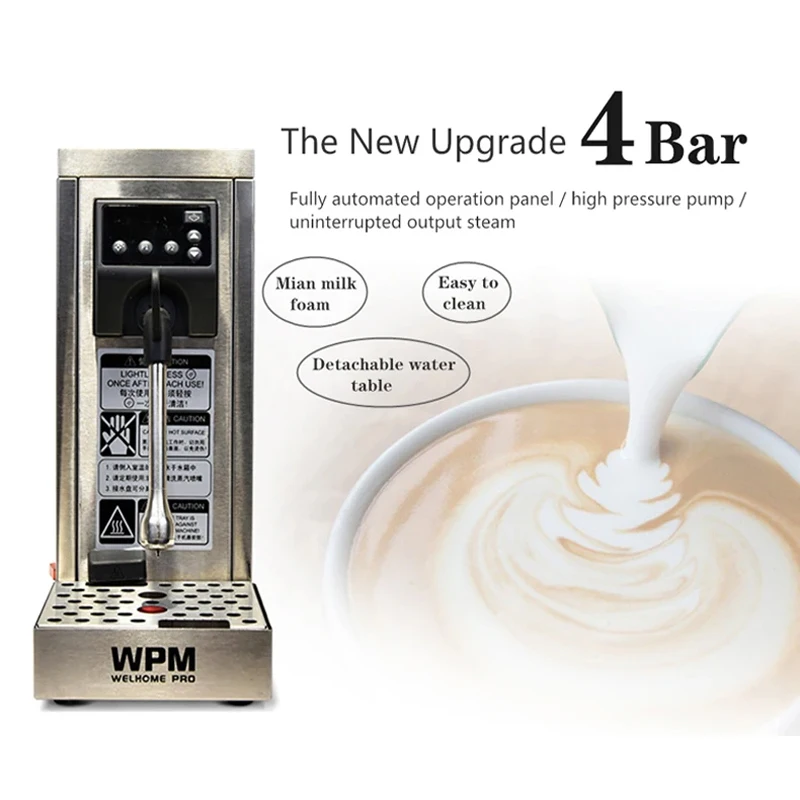 220v Electric Steam Milk Frother Commercial Milk Foaming Machine Coffee Shop Professional Milk Steamer 4