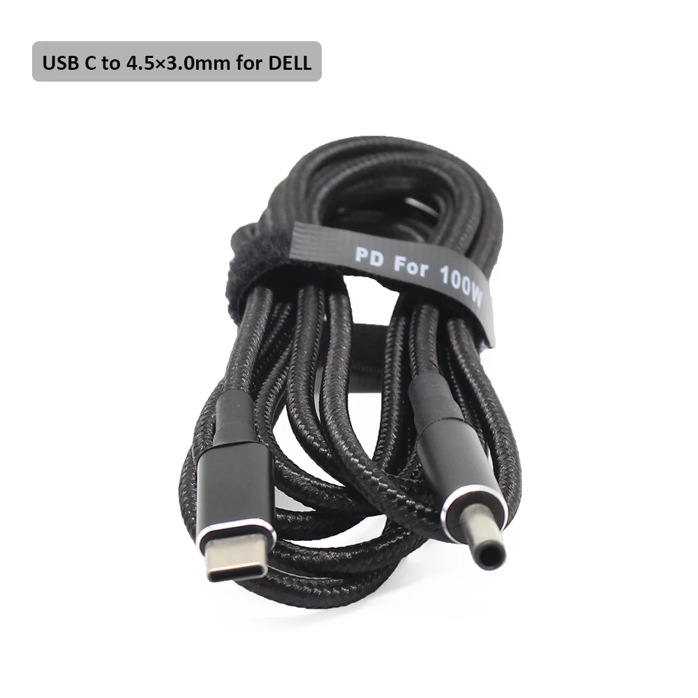 USB 타입 C PD 충전 케이블 코드 DC 전원 어댑터 잭 컨버터 13개 플러그 남성용 레노버 아수스 델 HP 노트북 충전기