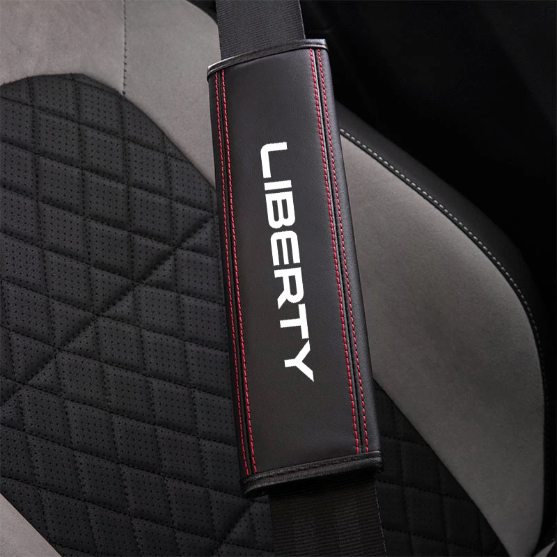 1pcs Car Seat Belt Cover Shoulder Strap Pad Auto Accessories for For JEEP Liberty Auto Interior Decor Accessory