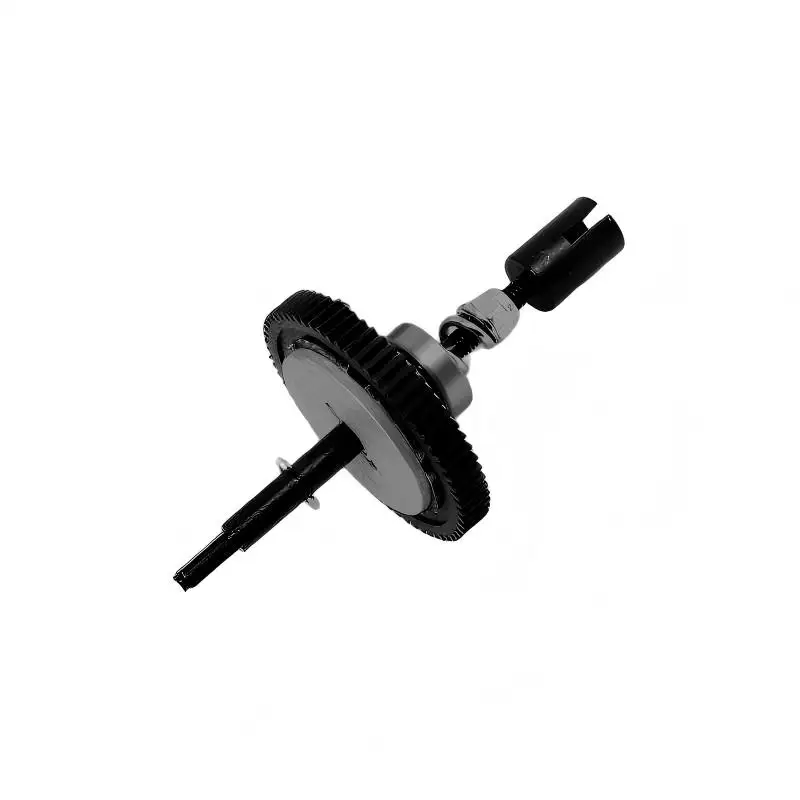 Arbre d'essieu VRX Racing 1/10 RC - pièce 10191, comparé à une règle pour l'échelle