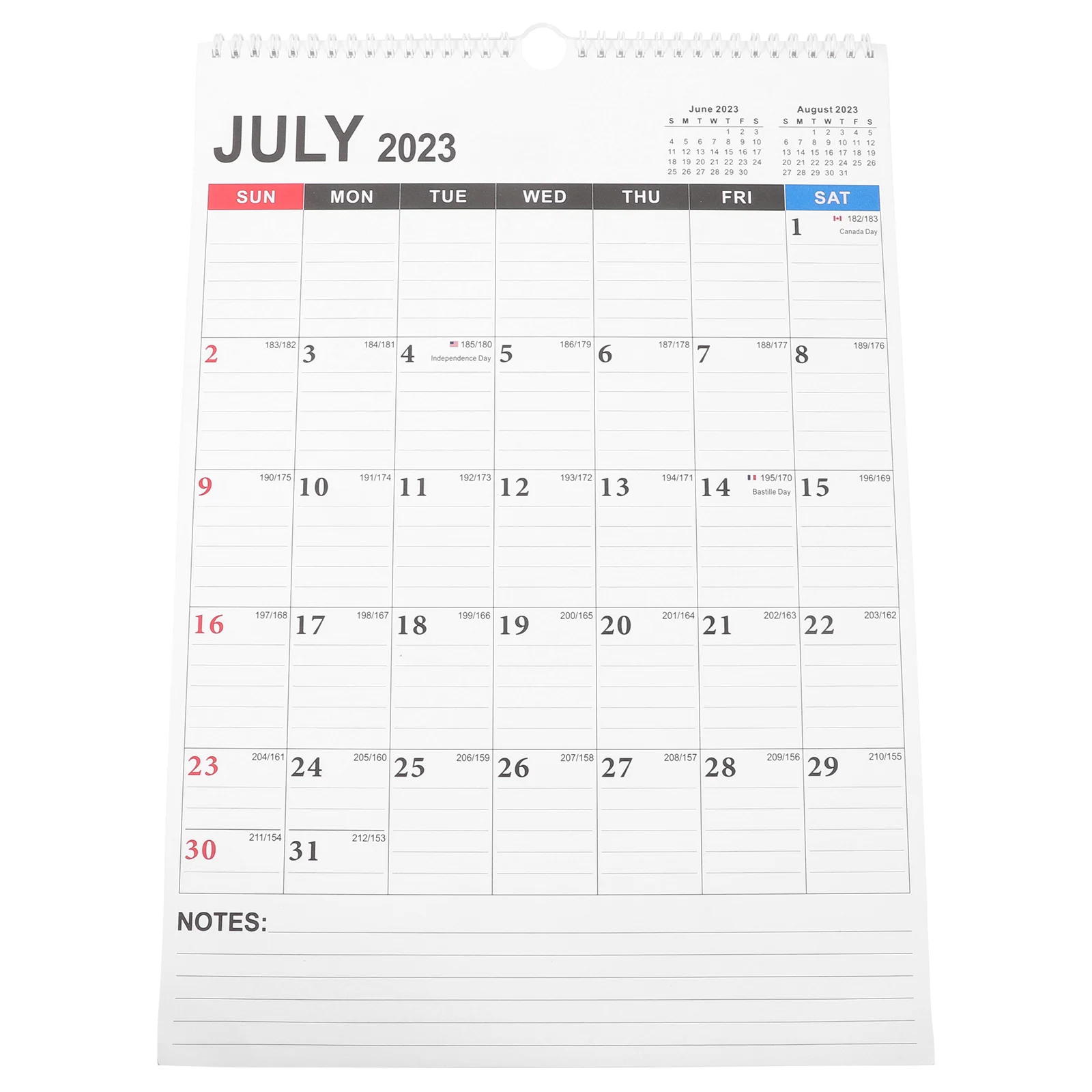 Dates Home Desk Calendar Wall Calendar Large English Calendar 2023-2024 for Home School Office Student for Appointment