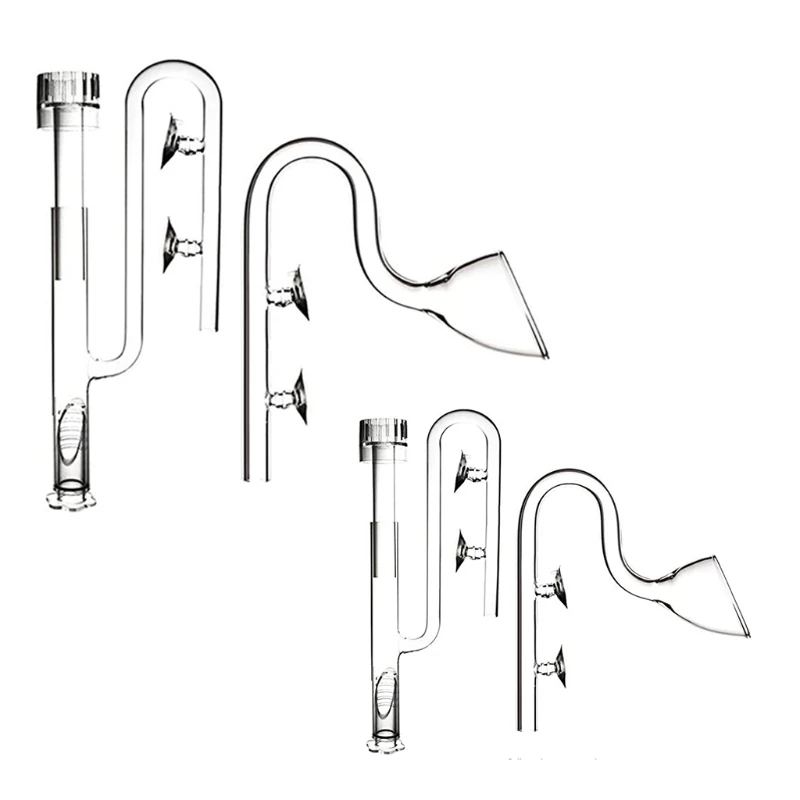 

Glass Lily Pipe Outflow and Skimmer Filter Accessories Inflow with Suction Cups