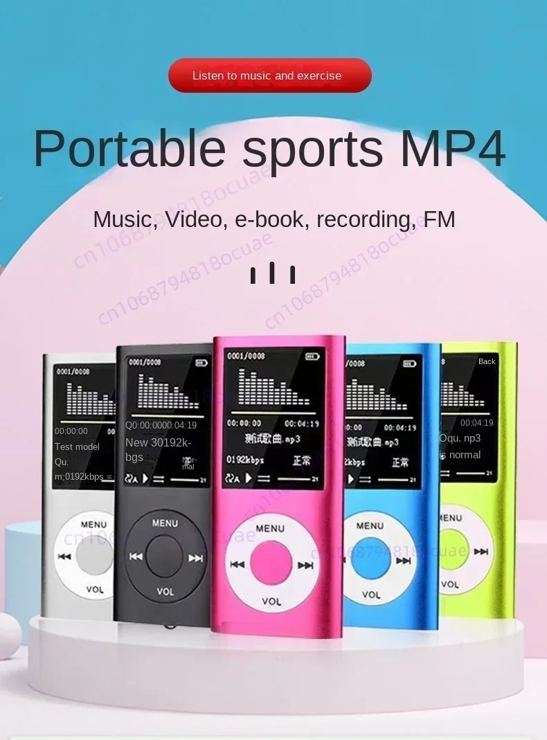 Portable with 1.8&quot LCD Mp3 Mp4 Support Music Video Media Players for IPod Style Color Screen Sport Cute FM Radio Card Player