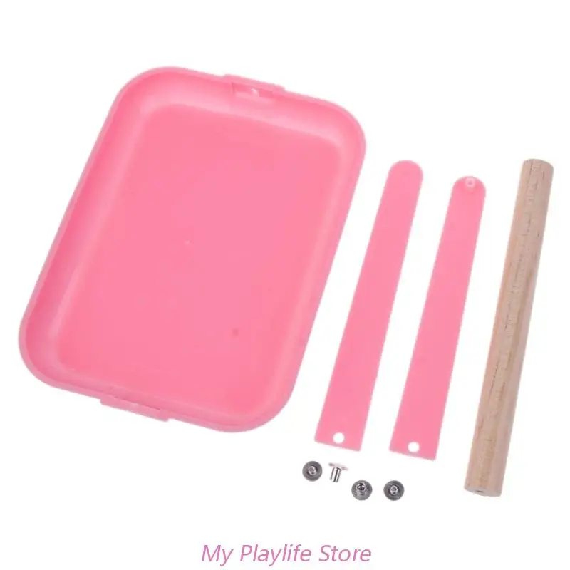 Bird Cage Perches Bird Stand Tabletop Training Perch Portable Parrot Wooden Play Stands with Plastic Tray for Small Medium Parrots Bird Supplies