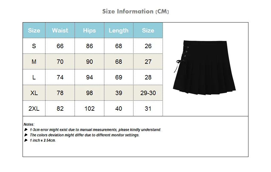 long skirts for women Summer Women Mini Skirts Korean Pleated Skirts for Girls Kawaii High Waist School Lace Up Aesthetic Skirt Ropa Mujer black pleated skirt