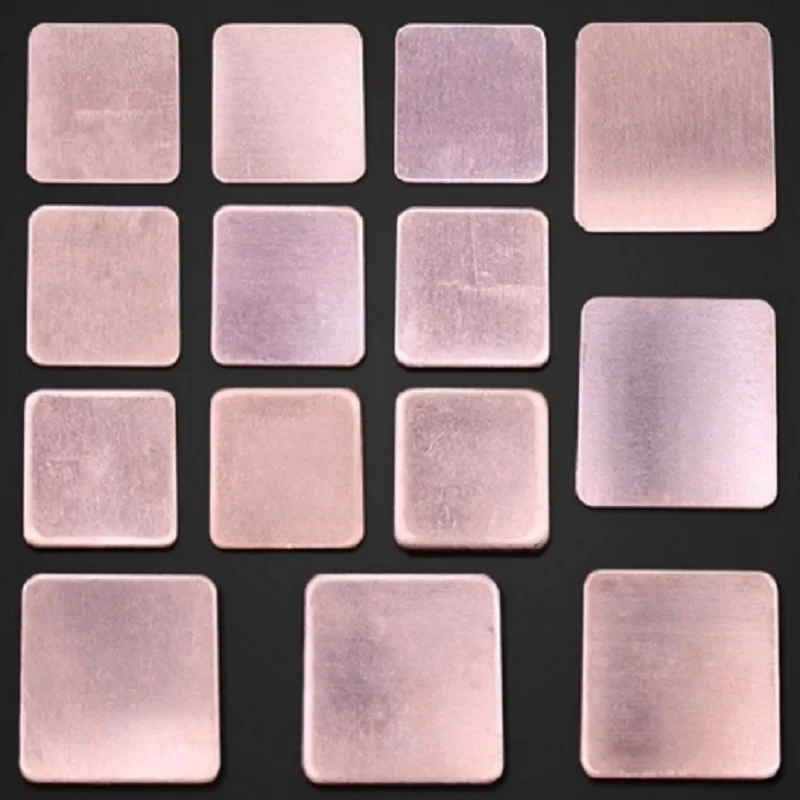 0,1mm 0,3mm 0,4mm 0,5mm 0,6mm 0,8mm 1mm 1,2mm 1,5mm 2mm Reines Kupferblech Platte Unterlegscheibe Kühlkörper Wärmeleitpad GPU CPU Laptop
