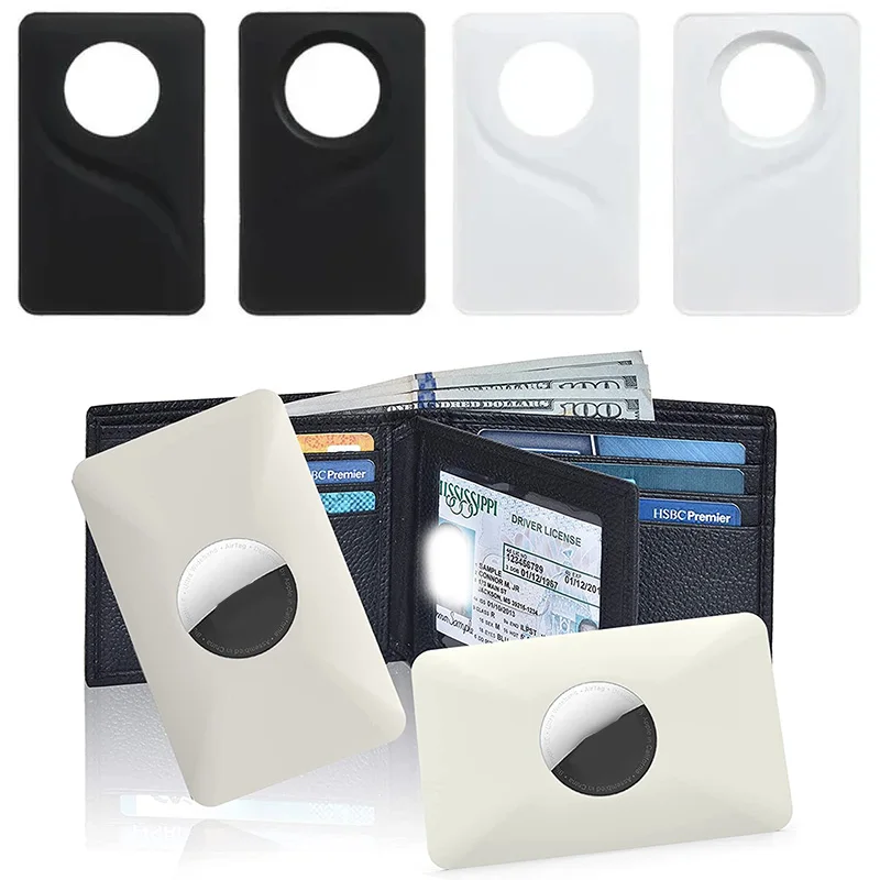 GPS Locator Key Finder Anti Lost Tracker Anti Lose Tracker Item Locator Anti Lost Locator Key Chain Locator For Apple AirTags Case Wallet Tracker Card Protection for Airtag Tracker Case Anti-Lost Wallet Clip Air Tag Accessories