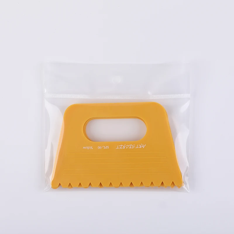 Artsecret Kunststoff Kamm Farbe Aquarell Pinsel Schaber Kunst Werkzeug Silica Gel Schrubben SPL-90 – Detail 10