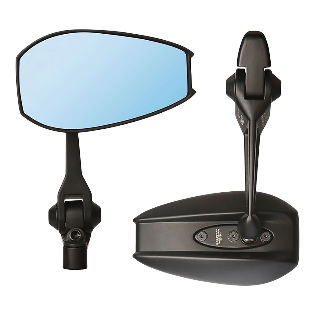 

Боковое зеркало для мотоцикла, антибликовое зеркало заднего вида с белыми/синими линзами, на руль, для скутеров, квадроциклов, мотоциклов, 2 шт.