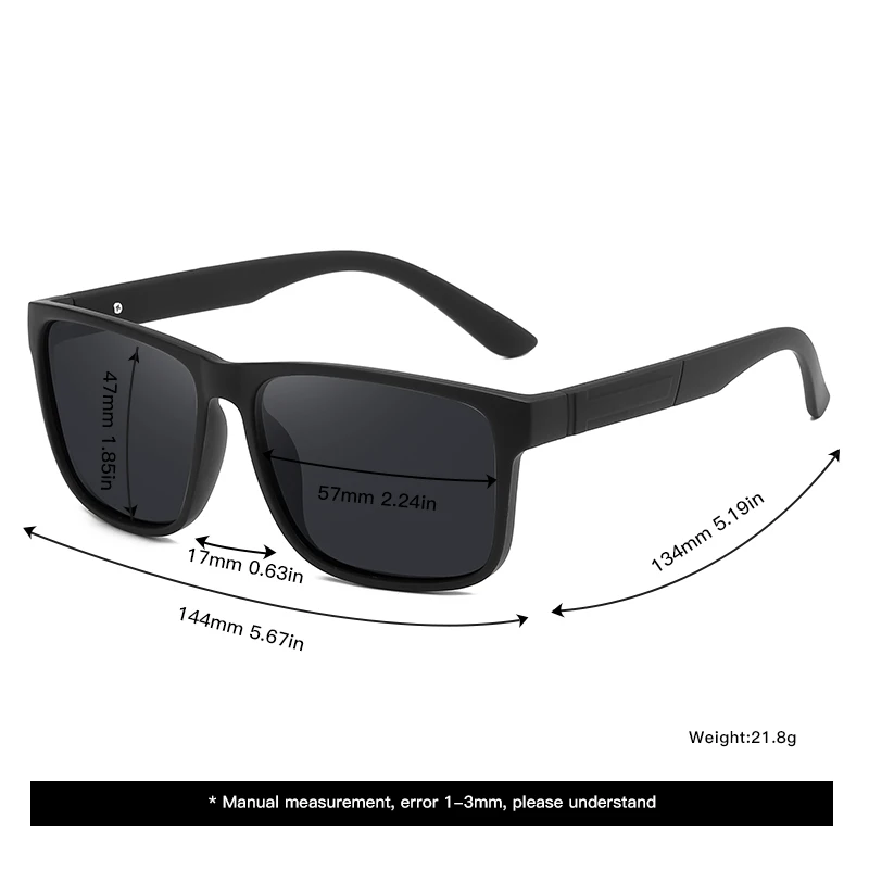 Trendy Texture Polarized Sunglasses Fashionable Retro Sunglasses for Men Daily Car 1105