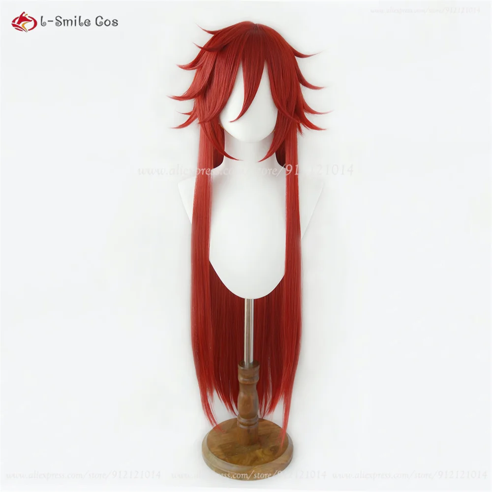 Black Butler Anime Cosplay Perücke – Ciel Phantomhive, Sebastian, Grell, Undertaker, Alois – Hitzebeständig 32