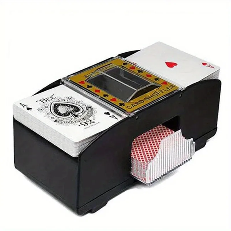 Card Shuffler 1pc Professional Automatic Plastic Poker Card Mixer for Board Games Educational Game Accessory for Adults
