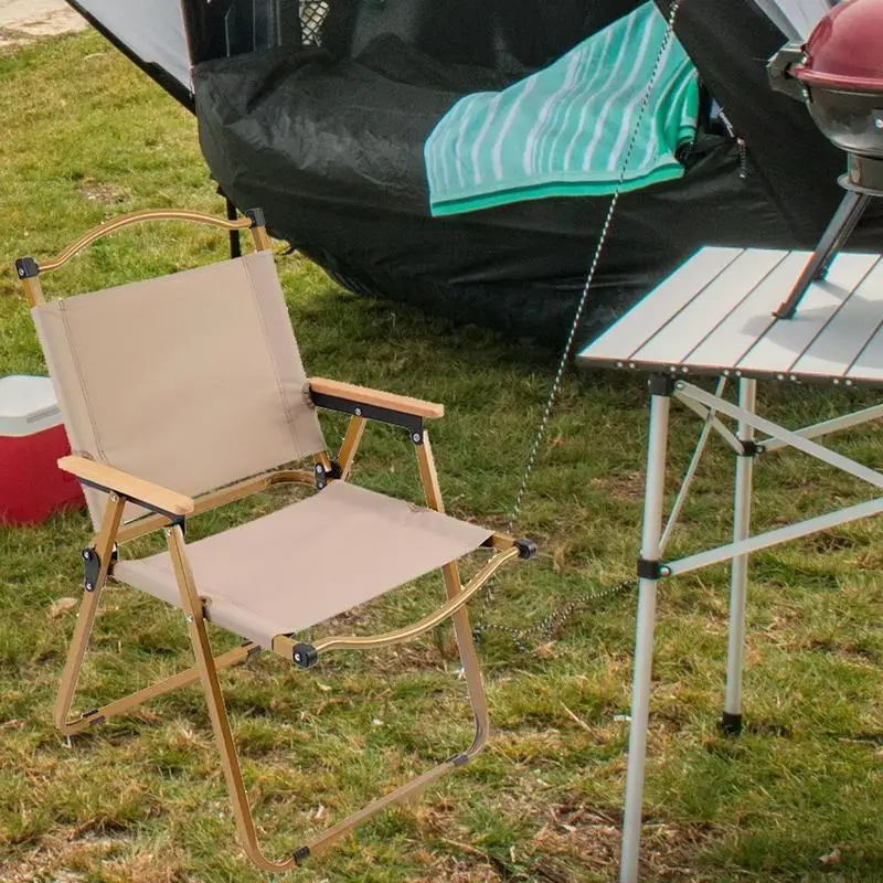 Foldable Outdoor Seat Camping Fishing Chair Multifunctional Portable Steel Tube Lightweight Beach Picnic