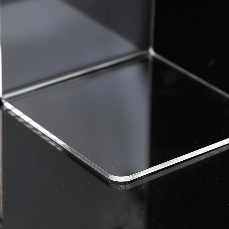 2 Pcs L-shaped Transparent Acrylic Bookends Book Stand Bookshelf Desktop Book Album Display Compartment Board Storage Clip