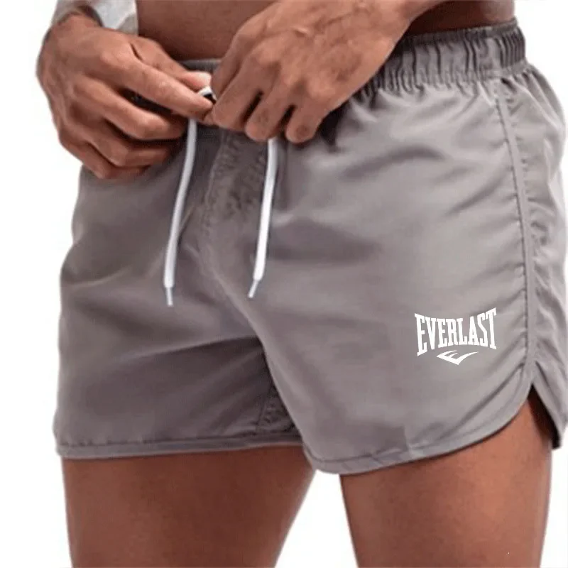 Men's Summer Gym Workout Running Shorts Breathable mesh quick drying Surf Beach Elastic waist tethered shorts S-4XL 3