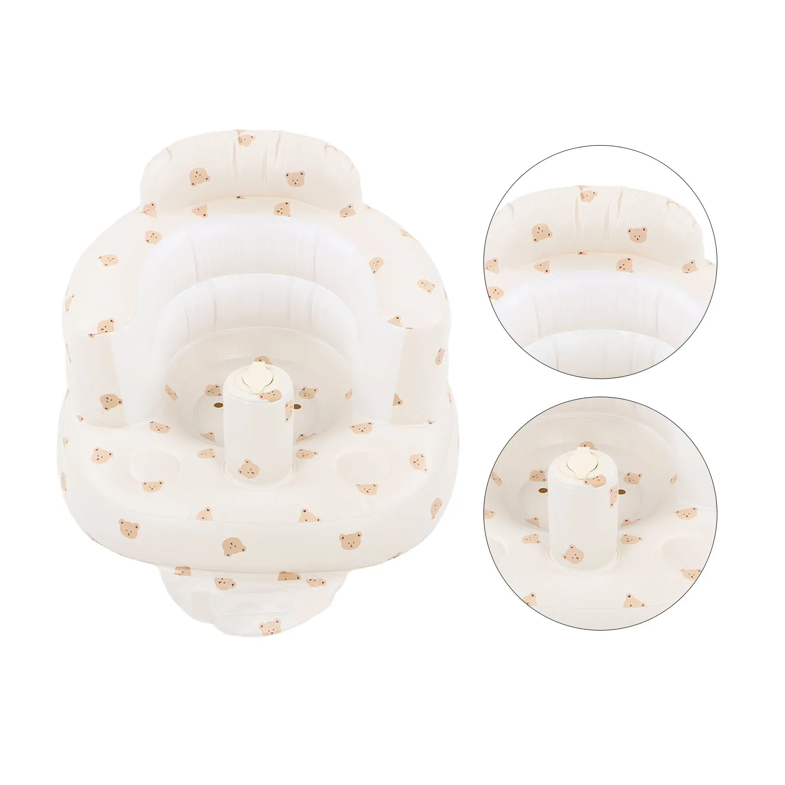 ZK30 Baby Inflatable Seat Folding Toddler Seat Harmless Bath Chair Aerated Baby Adjustable Chair