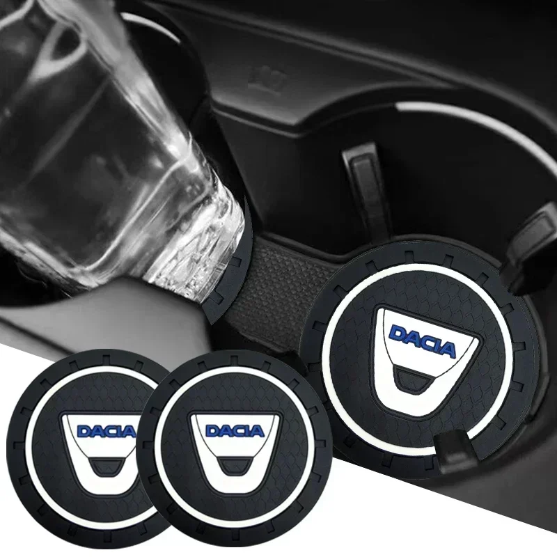 1/2Pcs Sottobicchiere Per Auto Portabottiglie Per Tazza D'Acqua Tappetino Antiscivolo Per Dacia Duster Logan Sandero 2 Mcv Sandero Mk Cilo Stepway Dok