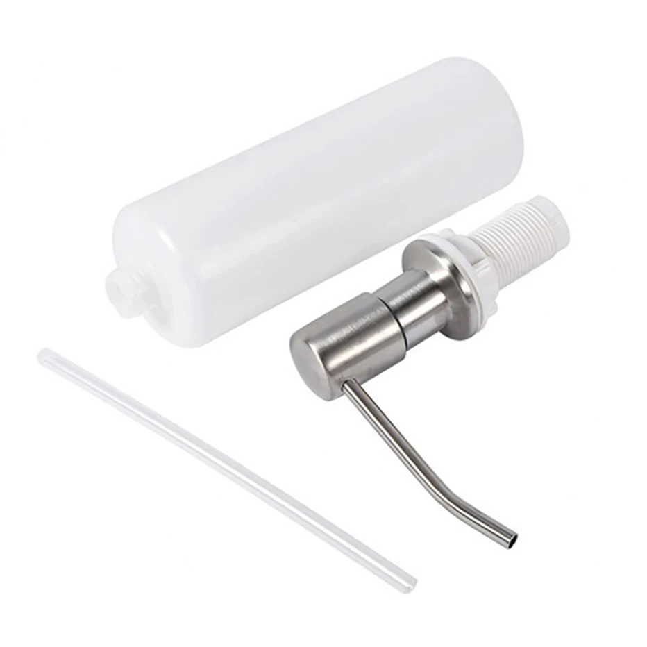 Stainless Steel Built-in Kitchen Sink Soap Dispenser, 500ml Capacity