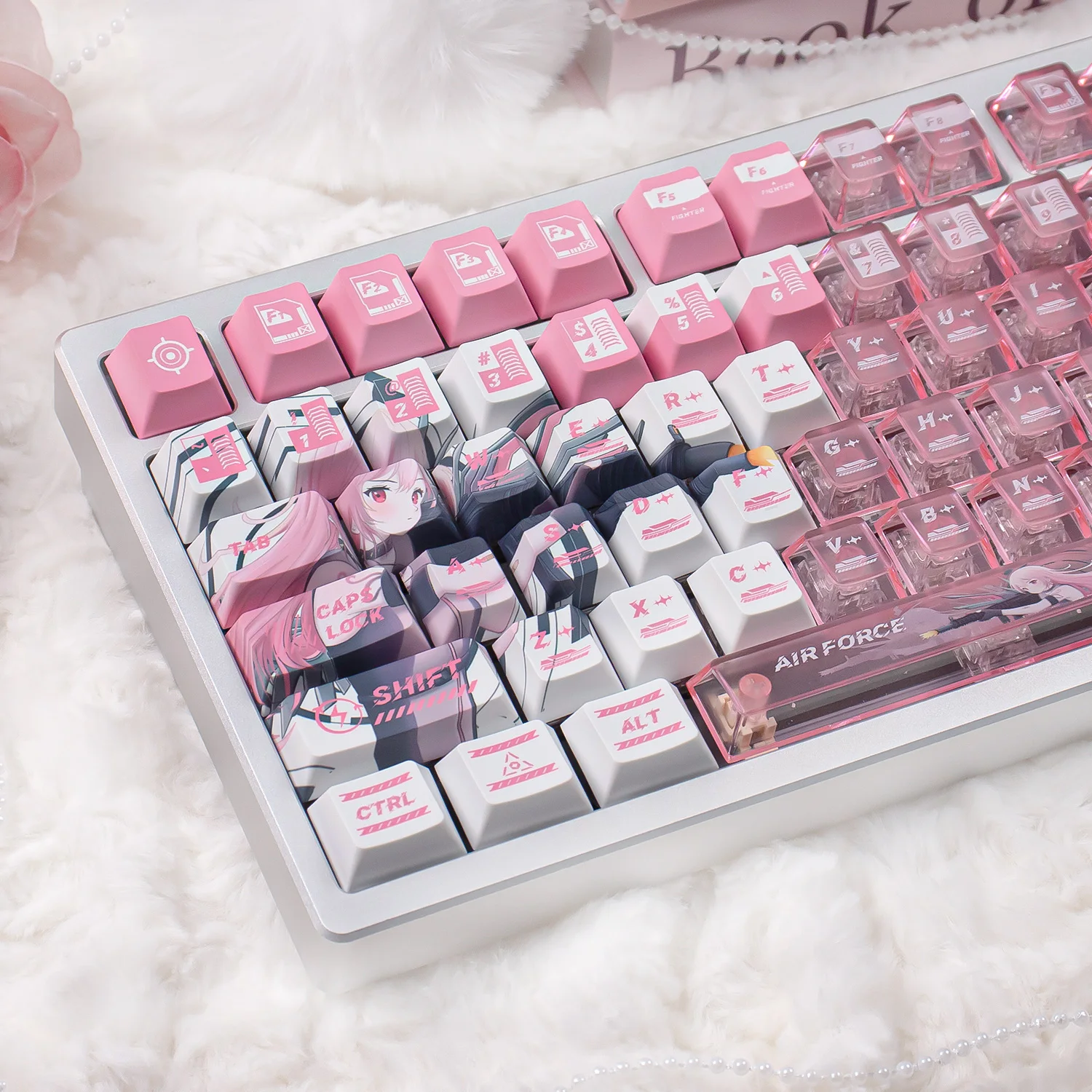 FANGCHENG keycaps 1PC Keycap PBT Dye Sublimatie Spatiebalk voor