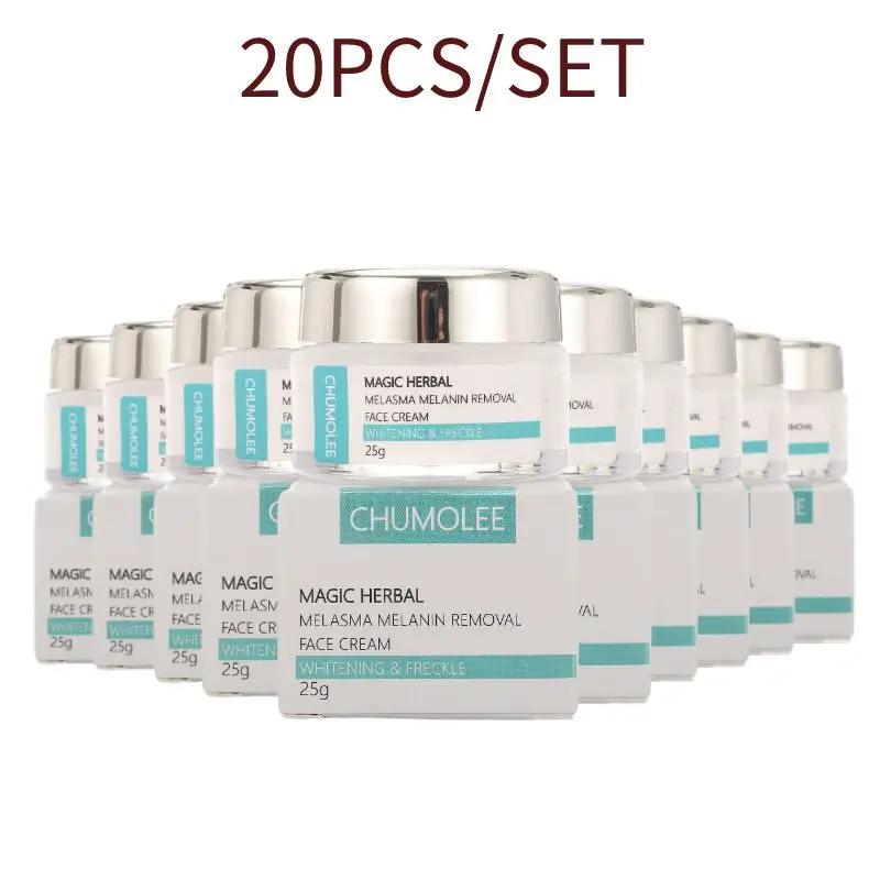 

20PCS/Lot Chumolee Powerful Whitening Freckle Cream Remove Acne Spots Melanin Dark Spots Face Lift Firming Skin Care Moisturiz