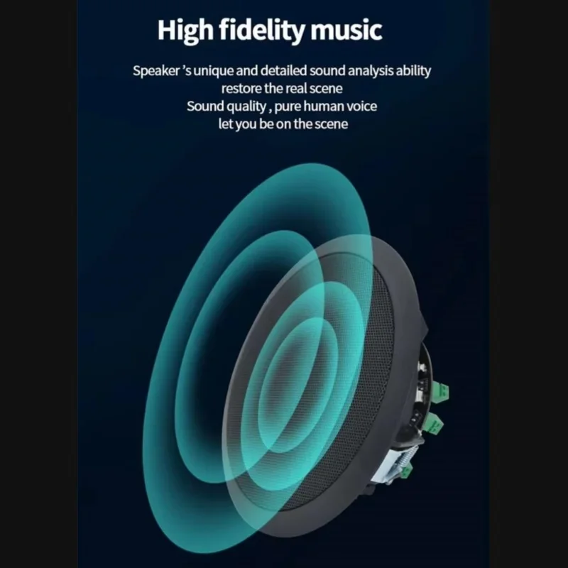 High Volume Embedded Stereo Celling Speaker No Need Amplifier Wireless Bluetooth Speaker HiFi High Quality Wired Ceiling