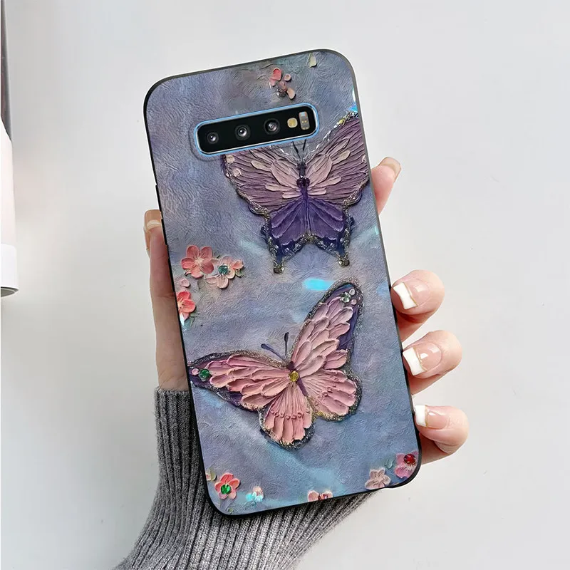 Cute Butterfly Painted Soft TPU Phone Case Cover