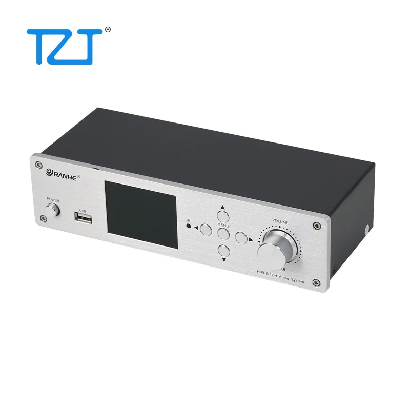 TZT RH-899X 블랙/실버리 DSD 오디오 플레이어 무손실 DTS/AC3 디코딩 오디오 플레이어 3xES9023P 칩 5.1 채널 디코더
