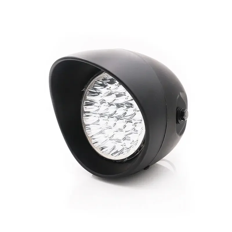 

LED Black Bullet Headlight Lamp Front Light For Cafe Racer Cruiser Choppers Custom
