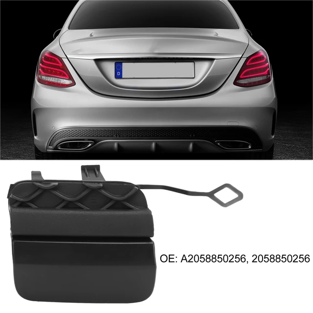 Rear Bumper Tow Hook Cover A2058850256 Towing Eye Cap Trim Trailer Hitch  Cover Replacement for Benz W205 Sport Pkg Amg 2015 2016 - AliExpress