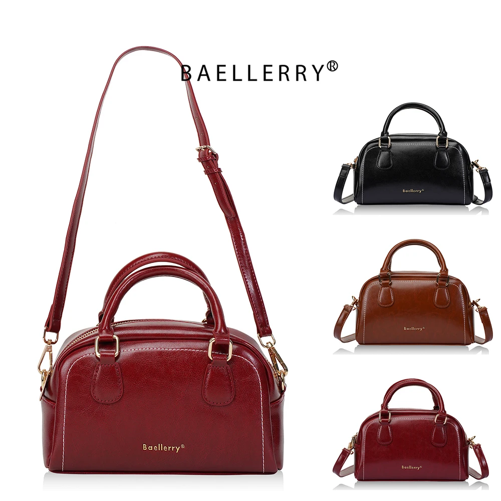 1Pcs Large-Capacity Women's Handbag, Multi-Compartment Boston Women's Bag, Portable and Wear-Resistant Shoulder Bag, Can Hold Mobile Phones and Cosmetics, Commuter Travel Shopping Bag