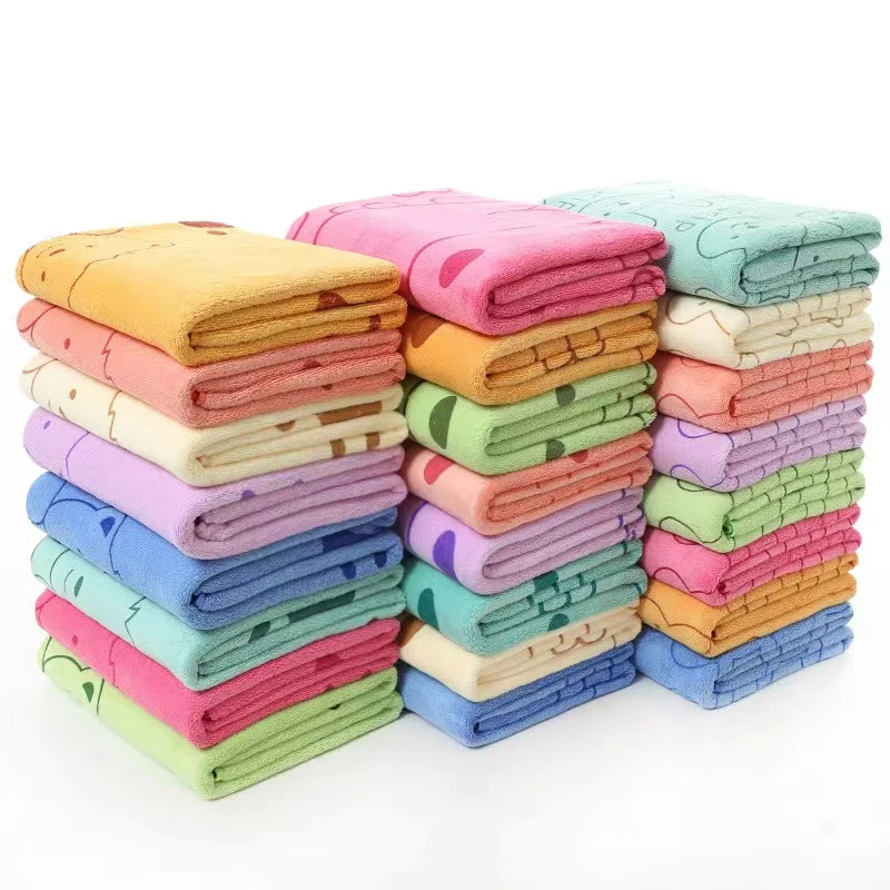 70*140cm Rabbit Microfiber Bath Towel Cute Large Soft Baby Kids Boys Girls Women Towels Beach Swimming Absorbent Wrap Quick Dry 4