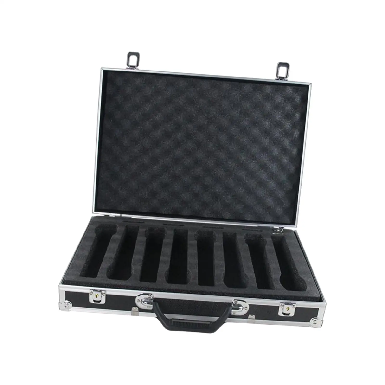 Microphone Carry Case Live Broadcast Stage Impact Resistant Chat Room with Sponge Lining Instrument Storage Case Mic Storage Box Microphone Carry Case Live Broadcast Stage Impact Resistant Chat Room with Sponge Lining Instrument Storage Case Mic Storage Box