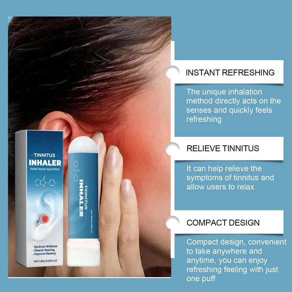 Ear Ringing Relief Treatment Inhaler Relieve Deafness Tinnitus Itching Earache Ear Hard Hearing Treatment Health Care